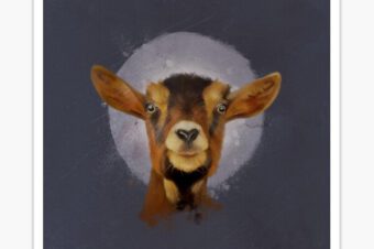A Goat Sticker