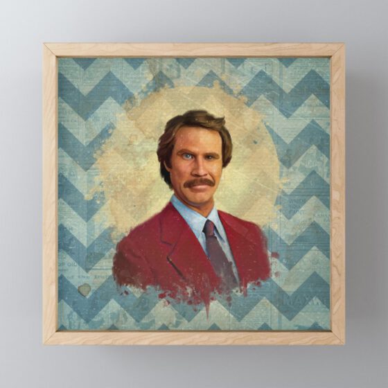 ANCHORMAN Framed Mini Art Print