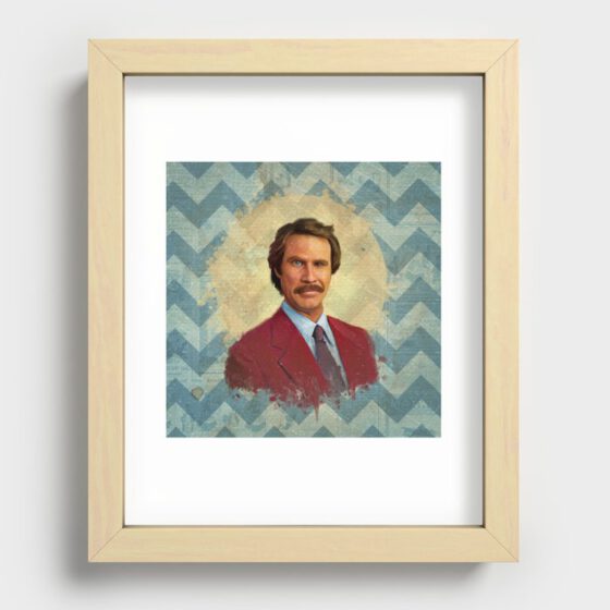 ANCHORMAN Recessed Framed Print