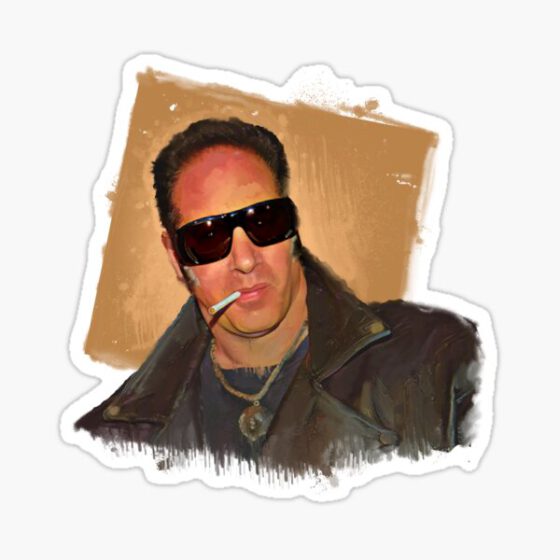 ANDREW DICE CLAY- Famous standup comedian Portraits  Sticker