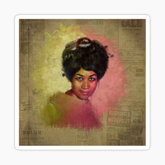 ARETHA FRANKLIN  Sticker