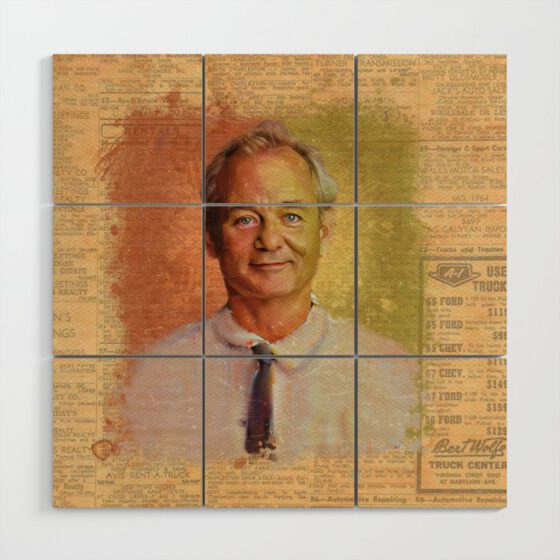 BILL MURRAY  Wood Wall Art