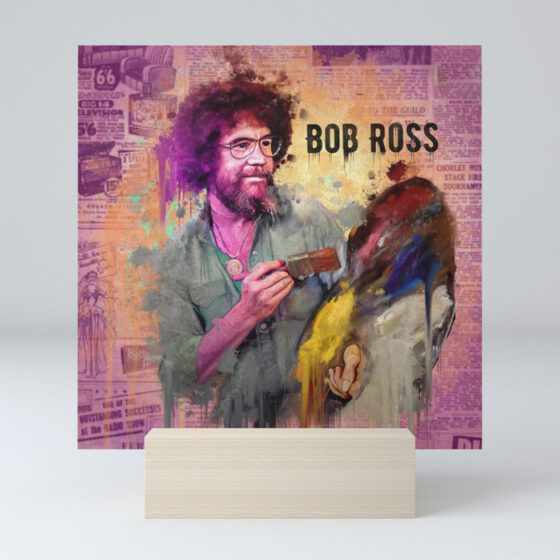 Bob Ross Mini Art Print