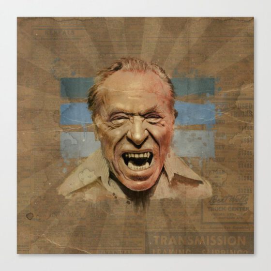 Bukowski  Canvas Print