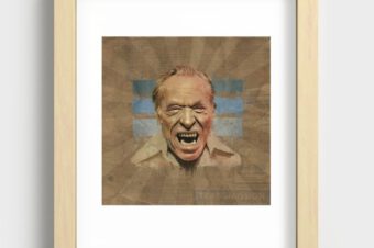 Bukowski  Recessed Framed Print
