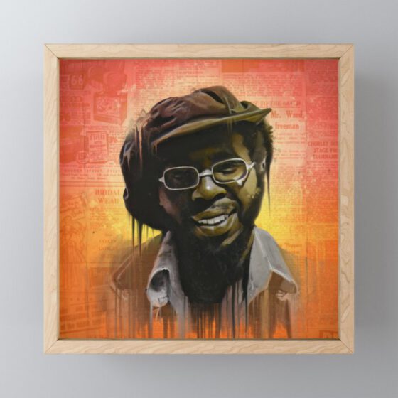 Curtis Mayfield Framed Mini Art Print