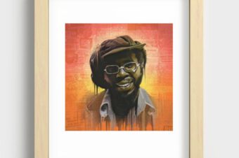 Curtis Mayfield Recessed Framed Print