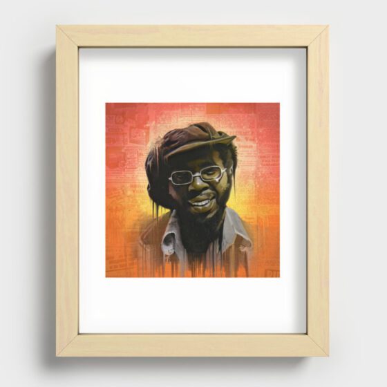 Curtis Mayfield Recessed Framed Print