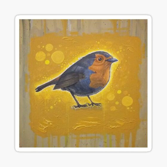 European Robin Sticker