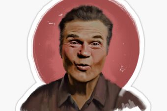FRED WILLARD – Famous standup comedian Portraits  Sticker