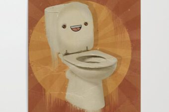 Happy toilet! Poster