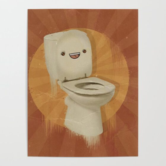 Happy toilet! Poster