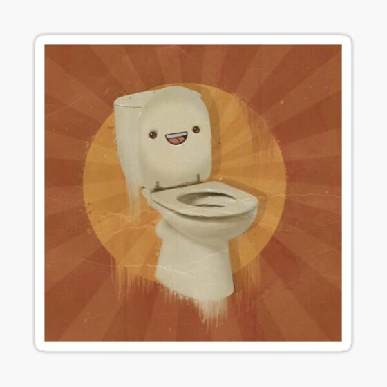 Happy toilet Sticker