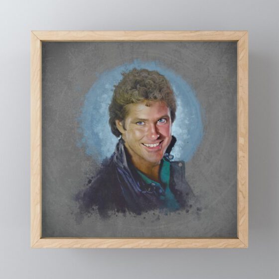 HASSELHOFF  Framed Mini Art Print