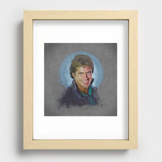 HASSELHOFF  Recessed Framed Print