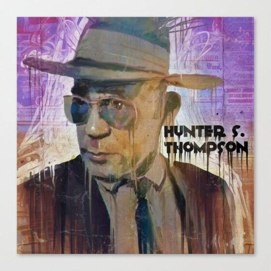 Hunter s thompson Canvas Print