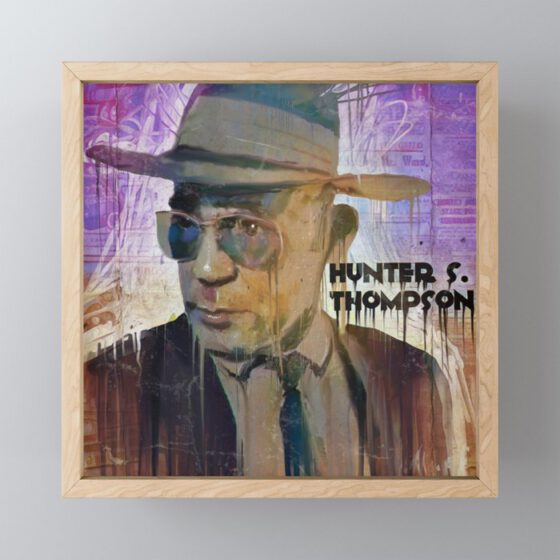 Hunter s thompson Framed Mini Art Print