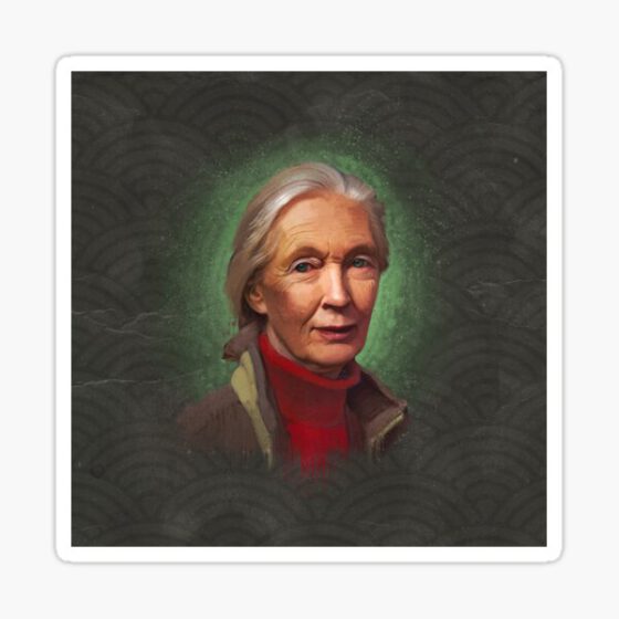 JANE GOODALL  Sticker