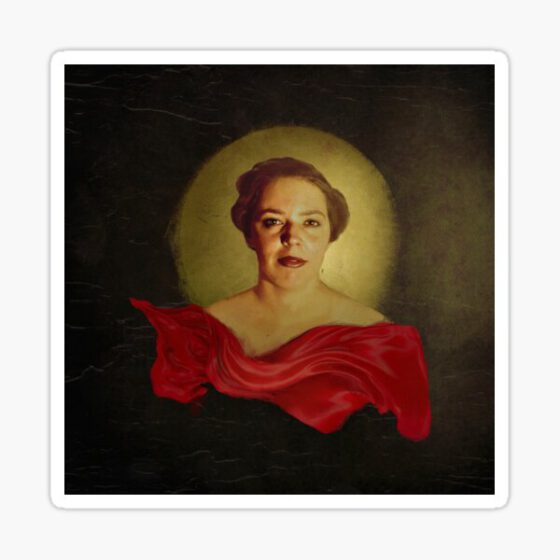 Lady in Red 2 Sticker