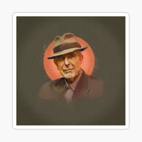 LEONARD COHEN  Sticker