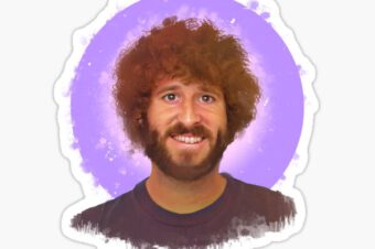 LIL DICKY  – Famous standup comedian Portraits  Sticker