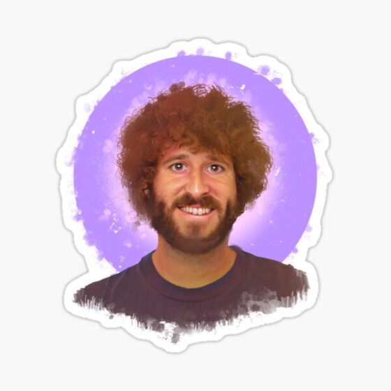 LIL DICKY  – Famous standup comedian Portraits  Sticker