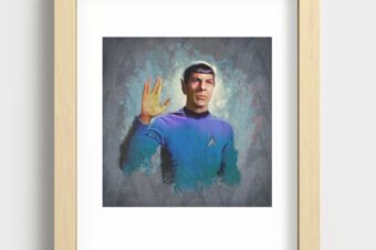 Live long and prosper Recessed Framed Print