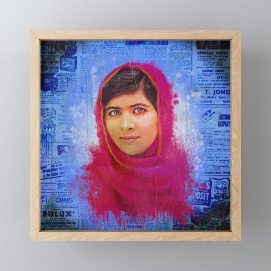 Malala Yousafzai Framed Mini Art Print