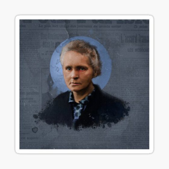 MARIE CURIE  Sticker