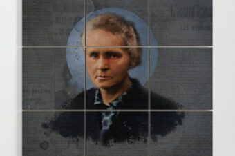 MARIE CURIE Wood Wall Art