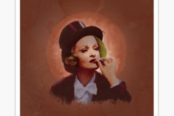 Marlene Dietrich- Famous Actor and Singer Sticker