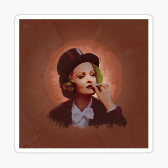 Marlene Dietrich- Famous Actor and Singer Sticker