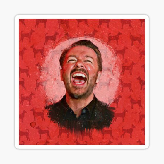 RICKY GERVAIS  Sticker