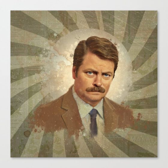 RON SWANSON  Canvas Print