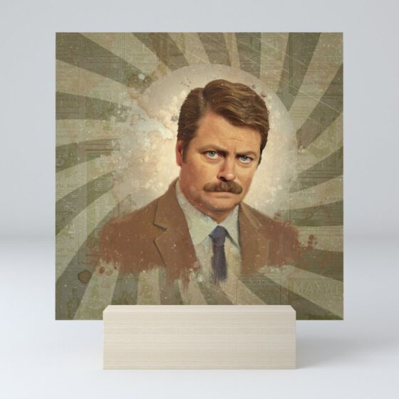 RON SWANSON  Mini Art Print