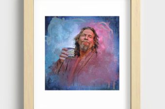 The dude Recessed Framed Print