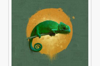 THE INCREDIBLE CHAMELEON  Sticker