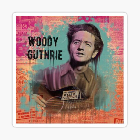 Woody Guthrie Sticker